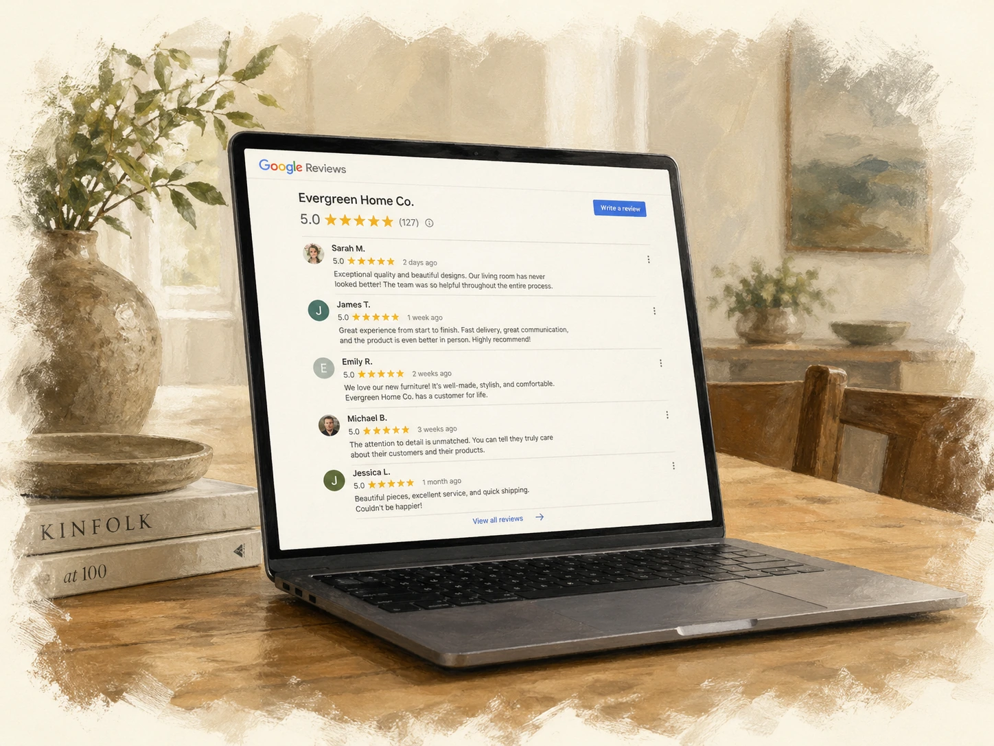 New Google reviews appearing